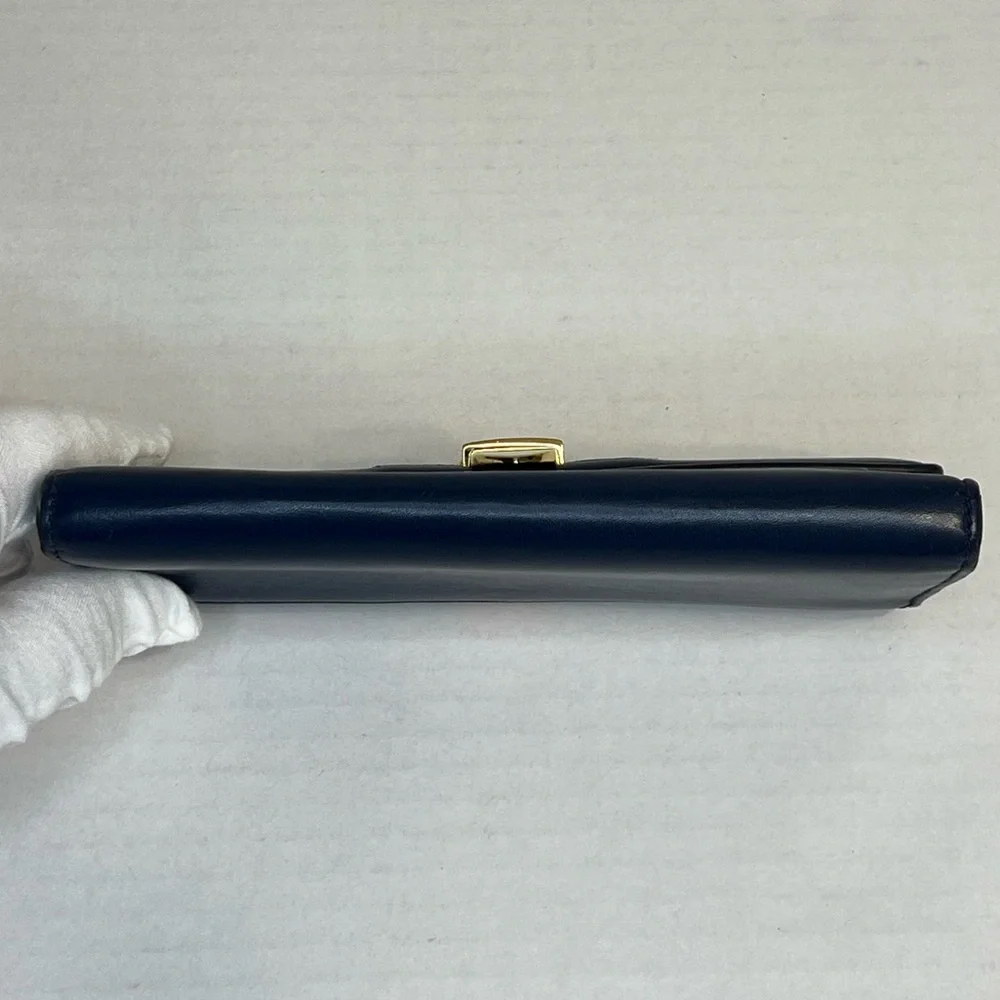 Gucci Sylvie‎ Continental Wallet in blue calfskin leather. - Picture 5 of 14
